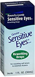 Bausch & Lomb Sensitive Eyes Rewetting Drops 1 oz (Pack of 6)