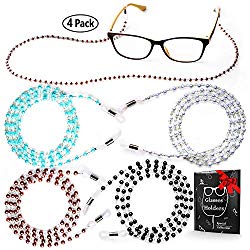 Eye Glasses String Holder – Premium Beaded Eyeglass Holders Around Neck – Eyeglass Necklace Chain Cord for Women