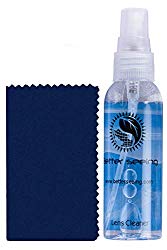 Glasses Cleaner Spray Kit – Includes Thick Microfiber Cloth For Eyeglass Cleaning Solution