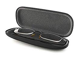 Hard Shell Eyeglass Case for Reading Glasses and Small Sunglasses Sturdy Pocket Size Case for Men & Women