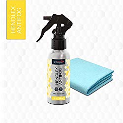 Hendlex Mirror Anti Fog Spray Nano Coating Anti Mist for Glass & Plastic Treatment Fogless Resistant Spray for Bathroom Shower Doors (3.38oz)