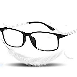 VVDQELLA Blue Light Blocking Lightweight Reading Glasses 1.5 Anti Eye Strain Unisex