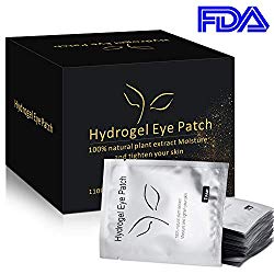 100 Pairs Under Eye Pads, Eyelash Extension Eye Pads, 100% Natural Hydrogel Eye Patch Lash Gel Pad for Eyelash Extensions supplies, Beauty Makeup Eye Mask Kit