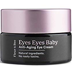 Anti Aging Eye Cream – 100% Vegan Natural Firming Under Eye Cream Hydrating Moisturizer with Caffeine, Organic Aloe for Dark Circles, Puffiness, Bags, Wrinkle – Eyes Eyes Baby by Fleur & Bee – 0.6 oz