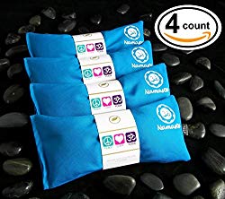 Happy Wraps® Yoga Flax Seed Eye Pillows Unscented – 4 Pieces – Turquoise Cotton