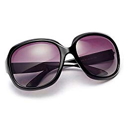 Polarized Sunglasses for Women, AkoaDa UV400 Lens Sunglasses for Female Fashionwear Pop Polarized Sun Eye Glass (Black)