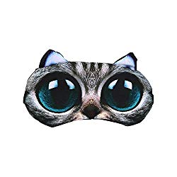 WWCY – Cute 3D Animal Print Sleeping mask Soft Blindfold Sleep Eye Mask Cover for Women Girls Kids (American Shorthair)