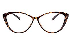 MEDOLONG Anti Blue Ray Computer Reading Glasses TR90 Cateye Women’s Frame Blue Light Light Spectacles-RG5865R(yellow demi, anti blue light lens-0)