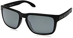 Oakley Men’s Holbrook XL Polarized Iridium Square Sunglasses, MATTE BLACK, 59.0 mm