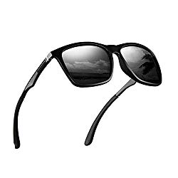 Polarized Sunglasses for Men Aluminum Mens Sunglasses Driving Rectangular Sun Glasses For Men/Women.