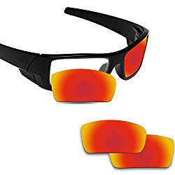 Fiskr Anti-saltwater Polarized Replacement Lenses for Oakley Gascan Sunglasses – Various Colors (Fire Red – Anti4s Polarized, 0)