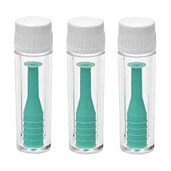 Timoo Hard Contact Lens Remover, 3 pcs RGP Remover/Inserter for Hard Lens, Cyan-Blue