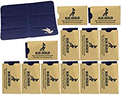 Blue Merlin Microfiber Cleaning Cloth | Eyeglass Lens Cleaner | Glasses, Phone, Camera, Computer Screen Cleaning | Safe for All Coated Lenses | 12 Pack, 6×7 Inch, Blue