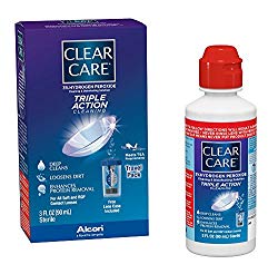 Clear Care Cleaning & Disinfection Solution with Lens Case, 3-Ounces
