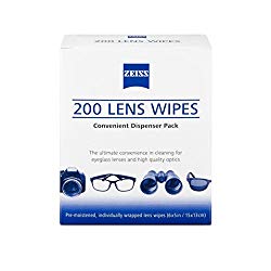 ZEISS Lens Wipes – 200 Pre-Moistened Eyeglass Cleaning Wipes