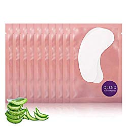 55 Pairs Set, Under Eye Hydrogel Pads, Professional Lint Free Eye Mask Eyelash Extension Gel Patches Kit for Adhesive Lash Beauty Tool (Pink)