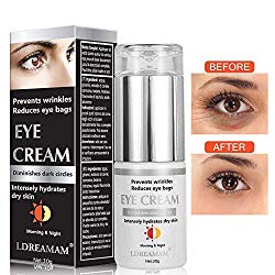 Eye Cream,Eye Gel,Anti-Aging Eye Cream,Anti Wrinkle Eye Serum,Anti Aging Skin Nourishes Skin & Fights Wrinkles Night and Day Moisturizing Cream,Reduces Puffiness & Dark Circles