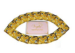 24k Gold Eye Mask – with Collagen by Vogue Effects (15 Pairs), Under Eye Mask Treatment for Puffy Eyes, Dark Circles Corrector, Used for Eye Bags, Anti Aging Patches Luxury Gift for Women and Men