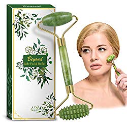 Jade Roller, Beyond Jade Facial Roller, Natural Anti-Aging Face Roller for Eye Puffiness Treatment, Skin Tightening, Rejuvenate Face and Neck
