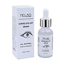 Mererke_Pretty Coffee Eye Lift Serum, Organic, Anti Aging, Natural Reduces Puffiness, Brightens Tired Eyes (30ml/1 Fl.oz)