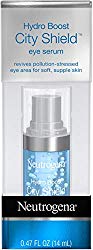 Neutrogena Hydro Boost City Shield Hydrating Eye Serum with Hyaluronic Acid, Antioxidants, and Multivitamin Capsules for Pollution Stressed Skin, Oil-Free and Non-Comedogenic.47 fl. oz