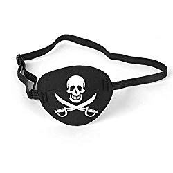 Pirate Eye Patch Skull Crossbone Eye Patch Eye Mask for Halloween Decor