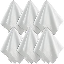 Large Microfiber Cleaning Cloths (15×15 Inch, 6 Pack) for Big TV Screens, Eyeglasses, Camera Lens, Smartphones and Tablets