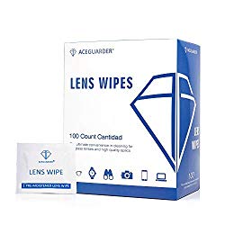 Lens Cleaning Wipes Pre-Moistened Portable Travel Cleaner for Eyeglasses, Computer or Phone Screens, Camera Lenses and Other Delicate Surfaces (100 Individual Count)