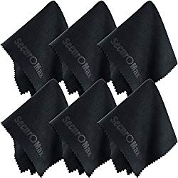 Microfiber Cleaning Cloths (6 Pack) for Eyeglasses, Camera Lens, Smartphones and Tablets