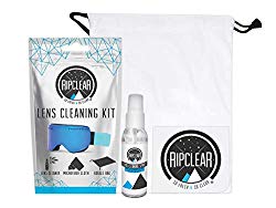 Ripclear Premium Eyeglass Cleaner Kit, Perfect For Prescription Glasses, Sunglasses, Goggles And More. Includes 100% Biodegradable Glass Cleaner, Thick Microfiber Cloth And A Drawstring Eyeglass Case