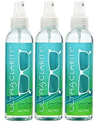 Ultra Clarity Eyeglass Cleaning 6 oz Spray Bottle, 3 Pack