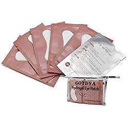 100 Pairs Under Eye Gel Pads Hydrogel Eye Patches for Eyelash Extension -100% Natural Lint Free DIY Lashes Extension Supplies(Pink)