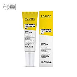 ACURE Brightening Eye Contour Gel  | 100% Vegan | For A Brighter Appearance | Seaweed & Hibiscus Extract – Rejuvenates, Hydrates & Soothes | All Skin Types | 0.5 Fl Oz