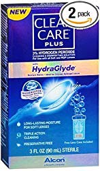 Clear Care Plus With HydaGlyde Cleaning and Disinfecting Solution – 3oz, Pack of 2