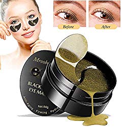 Eye Gel Pads, Under Eye Treatment Mask, Black Pearl Eye Gel, Collagen Eye Patchs for Eye Moisturizing, Reduce Dark Circles, Fine Lines, Puffiness Wrinkle – 60PCS