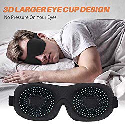 Eye Mask for Sleeping, Sytmhoe Sleep Mask for Men Women, Upgraded 3D Contoured Blindfold, Super Soft and Comfortable, Eye Shade Cover for Travel, Nap, Shift Work