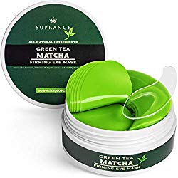 Green Tea Matcha Eye Mask by Suprance – Under Eye Patches Treatment for Dark Circles, Eye Bags, Puffiness – Anti-Wrinkle With Hyaluronic Acid and Collagen – 30 Pairs/60 Pcs.