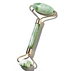 Jade Roller – Necessary for Every Woman, Beauty Jade Facial Skin Roller – Anti Face Eyes Neck Body Winkles -100% Natural Jade Stone (Light Green)