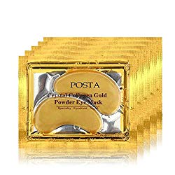 POSTA 24k Gold Eye Mask, 20 Pairs Eye Treatment Mask With Collagen, Under Eye Mask Treatment for Puffy Eyes, Dark Circles Corrector, Used for Eye Bags, Anti Aging Patches Luxury Gift for Women and Men