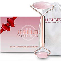 Rose Quartz Roller For Face – Face Roller Massager – Jade Roller for Wrinkles, Eye Puffiness, Massage, and Sinus Pressure Relief – Facial Roller for Youthful Skin Tone and Anti Aging