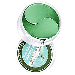 Under Eye Patches Teamyo Collagen Eye Masks,Reduce Dark Circles & Puffiness Eliminate Eye Bags, Natural Eye Treatment Masks with Anti Wrinkles & Anti Aging, Moisturizer Deeply, 30 Pairs-Green