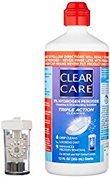 CLEAR CARE Cleaning & Disinfection Solution with Lens Case, 12-Ounces