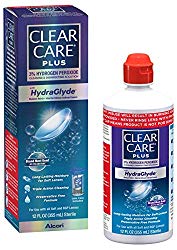 Clear Care Plus Cleaning and Disinfecting Solution with Lens Case, 12-Ounces