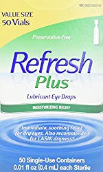 Refresh Plus Lubricant Eye Drops, Single-Use Containers, 50 Count