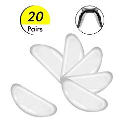 Silicone Adhesive Eyeglass Nose Pads – 20 Pairs Nose Pads for Eyeglasses
