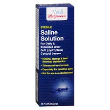 Walgreens Saline Solution, 12 fl oz