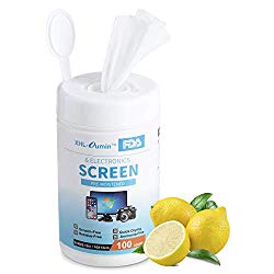 XHL-Oumin Monitor Wipes, Pre-Moistened Computer Screen Wipes for Electronics, Laptop Screen Wipes, Computer Monitor Cleaning Wipes for Glasses, Phones, Tablets, TV, LCD Screen