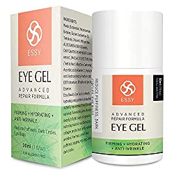 Eye Gel for Dark Circles, Puffiness, Wrinkles and Bags,Fine Lines. – The Most Effective Anti-Aging Eye Gel Under and around Eyes- 1 fl OZ