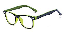 Outray Kids Computer Anti Blue Light Glasses for Boys and Gilrs Anti Eyestrain 2185c3 Green