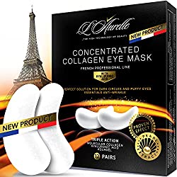 Under Eye Mask Charcoal Collagen Eye Mask Sports Under Eye Pads Anti-Aging Hyaluronic Acid Eye Patches Gel Eye Patch for Moisturizing & Reducing Dark Circles Puffiness Wrinkles